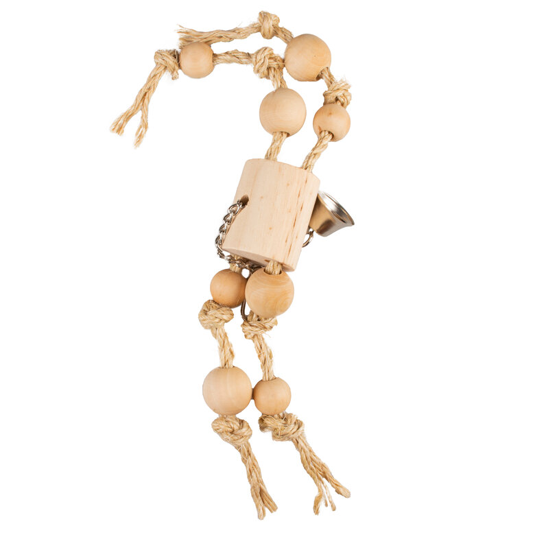 Duvoplus - Jouet avec Corde Sisal et Perles en Bois Image numéro 1 Duvoplus - Jouet avec Corde Sisal et Perles en Bois Image numéro 1