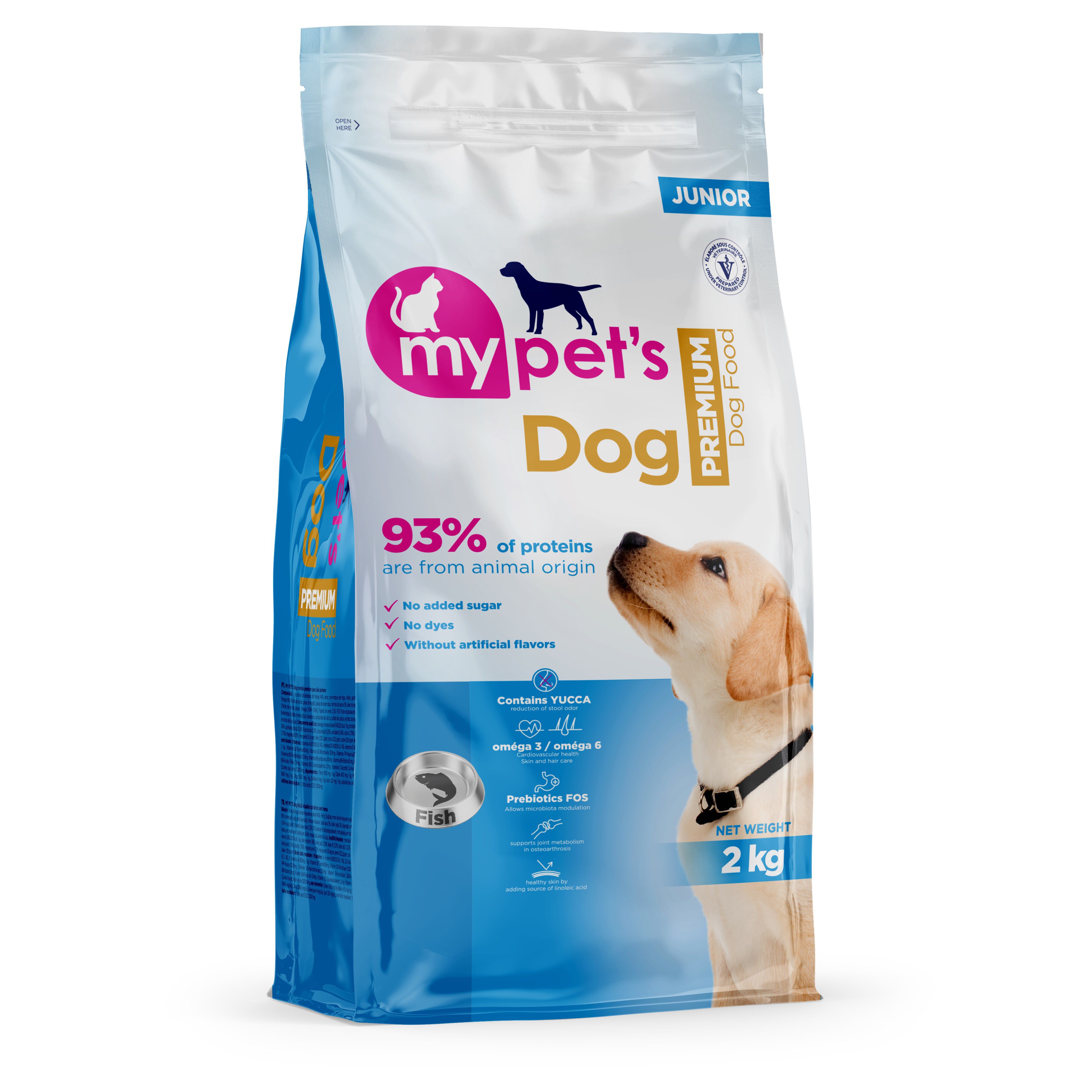 My Pet's Dog - Croquettes Junior aux Poissons pour Chiots - 2Kg Image num&eacute;ro 1