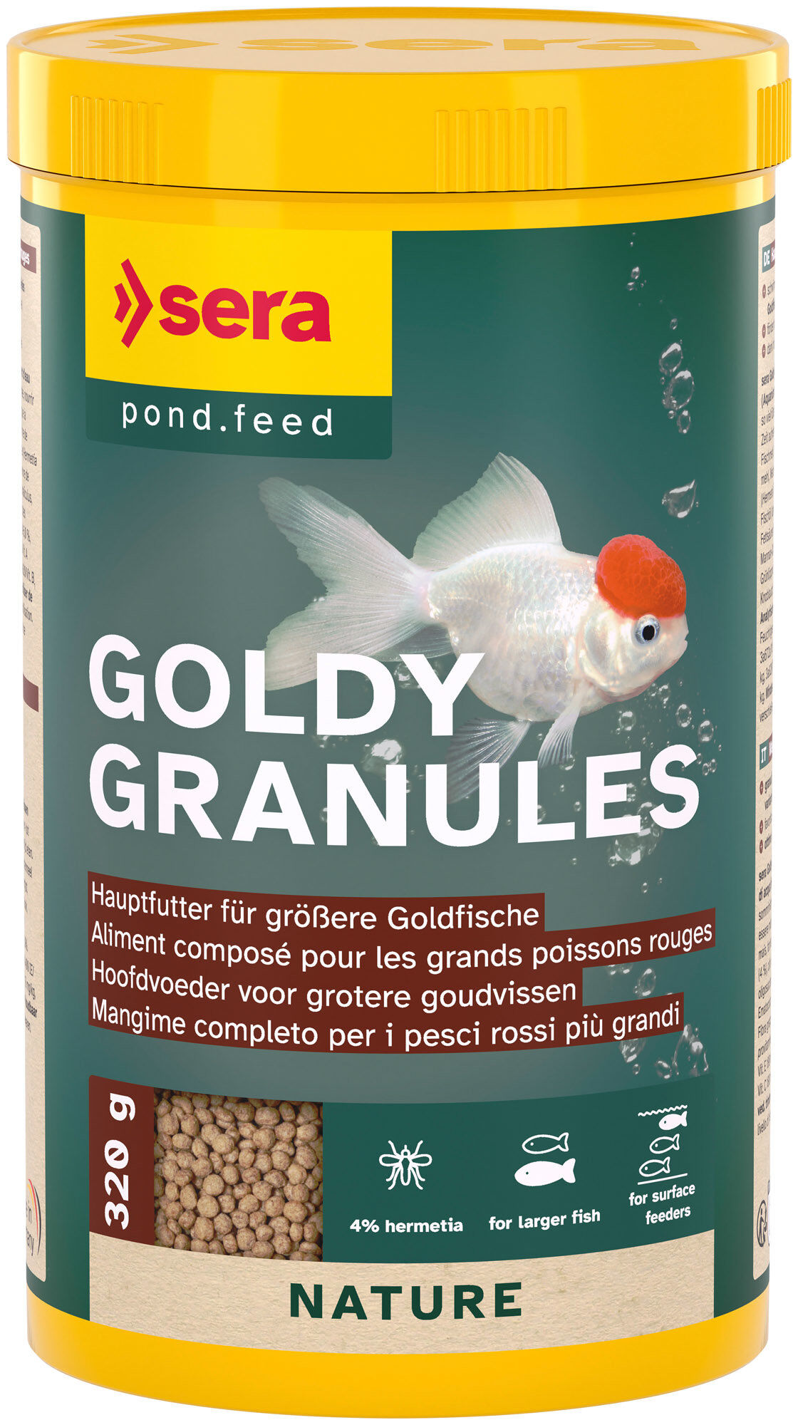 Sera - Granul&eacute;s Goldy Gran pour Poissons Rouges - 1L Image num&eacute;ro 1