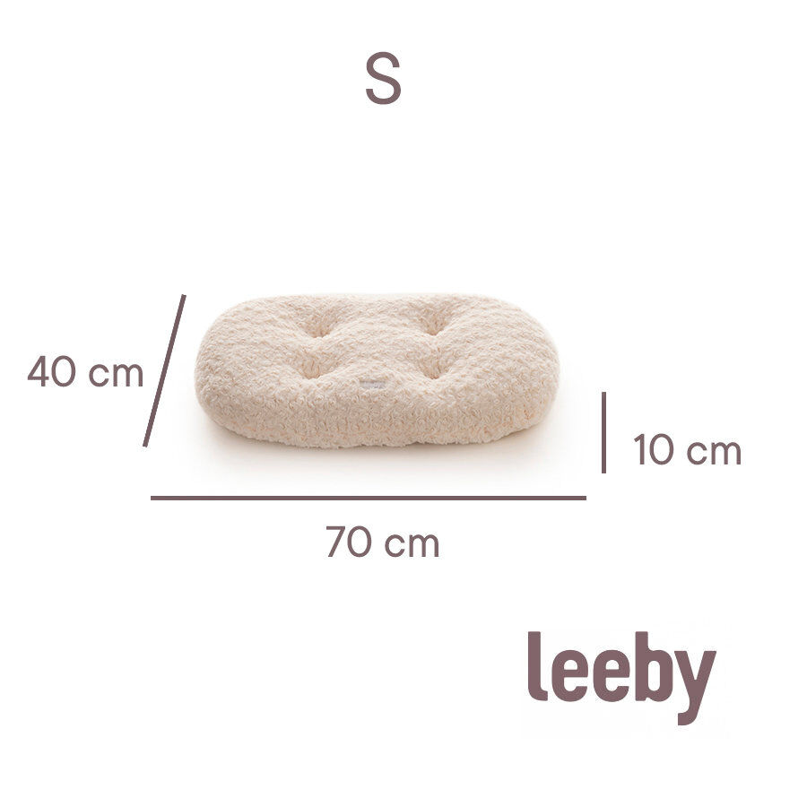Leeby - Coussin Volutes Beige pour Chiens - S Image num&eacute;ro 4