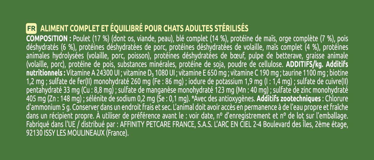 Ultima - Croquettes Chat St&eacute;rilis&eacute; Adulte Poulet - 3 kg Image num&eacute;ro 3