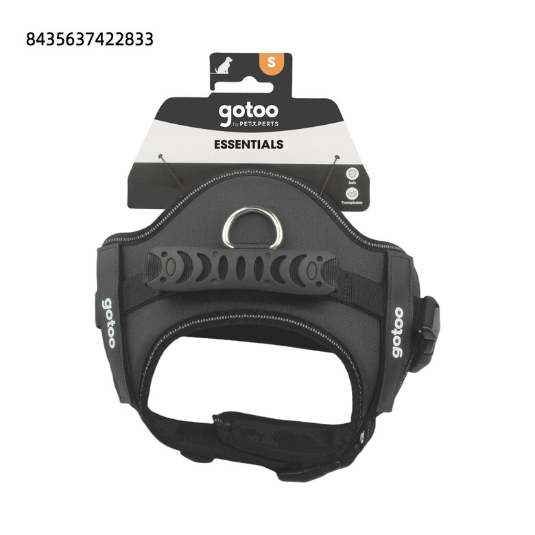 Gotoo - Harnais Essentials Noir pour Chien - S Image numéro 5 Gotoo - Harnais Essentials Noir pour Chien - S Image numéro 5
