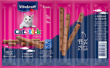Vitakraft - Cat Stick Cabillaud et Colin P/6 MSC