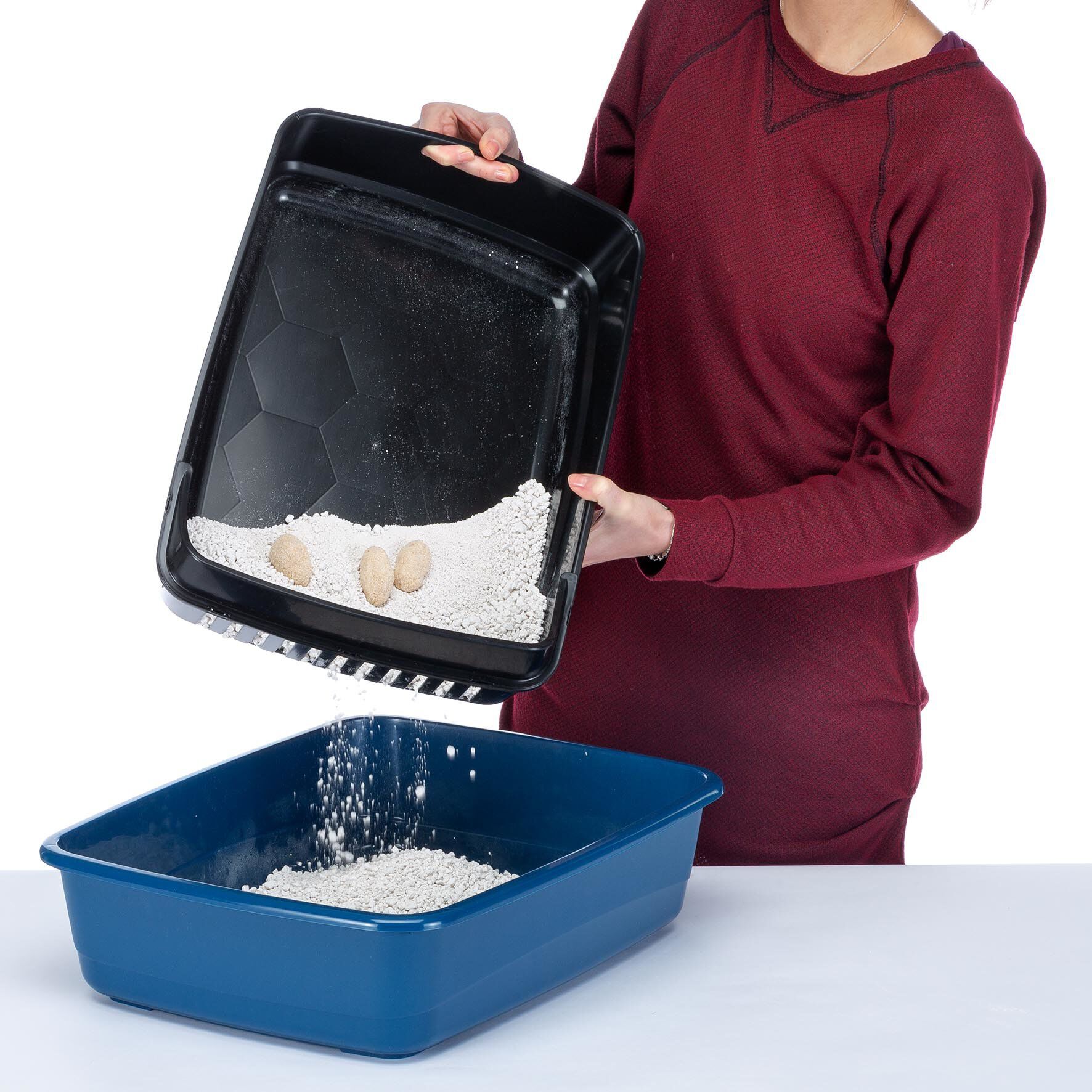 Ferplast - Maison de Toilettes Ariel 10 pour Chats - Bleu Image num&eacute;ro 2