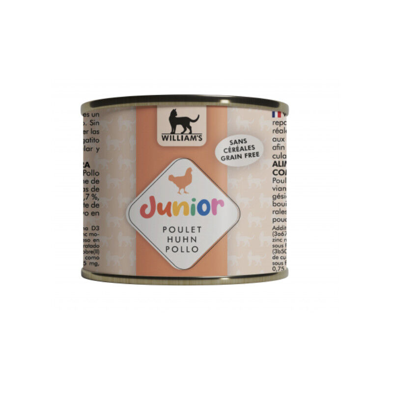 William's - P&acirc;t&eacute;e Optimal Au Poulet Pour Chat Junior - 200G Image num&eacute;ro 1