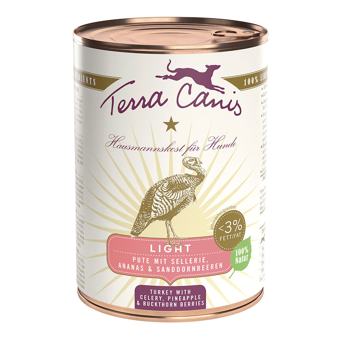 Terra Canis - Aliment naturel Dinde C&eacute;leri Light pour Chiens - 400g Image num&eacute;ro 1