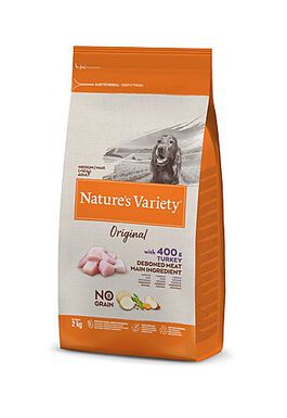 Nature's Variety - Croquettes Original Adulte à la Dinde pour Chien - 2Kg