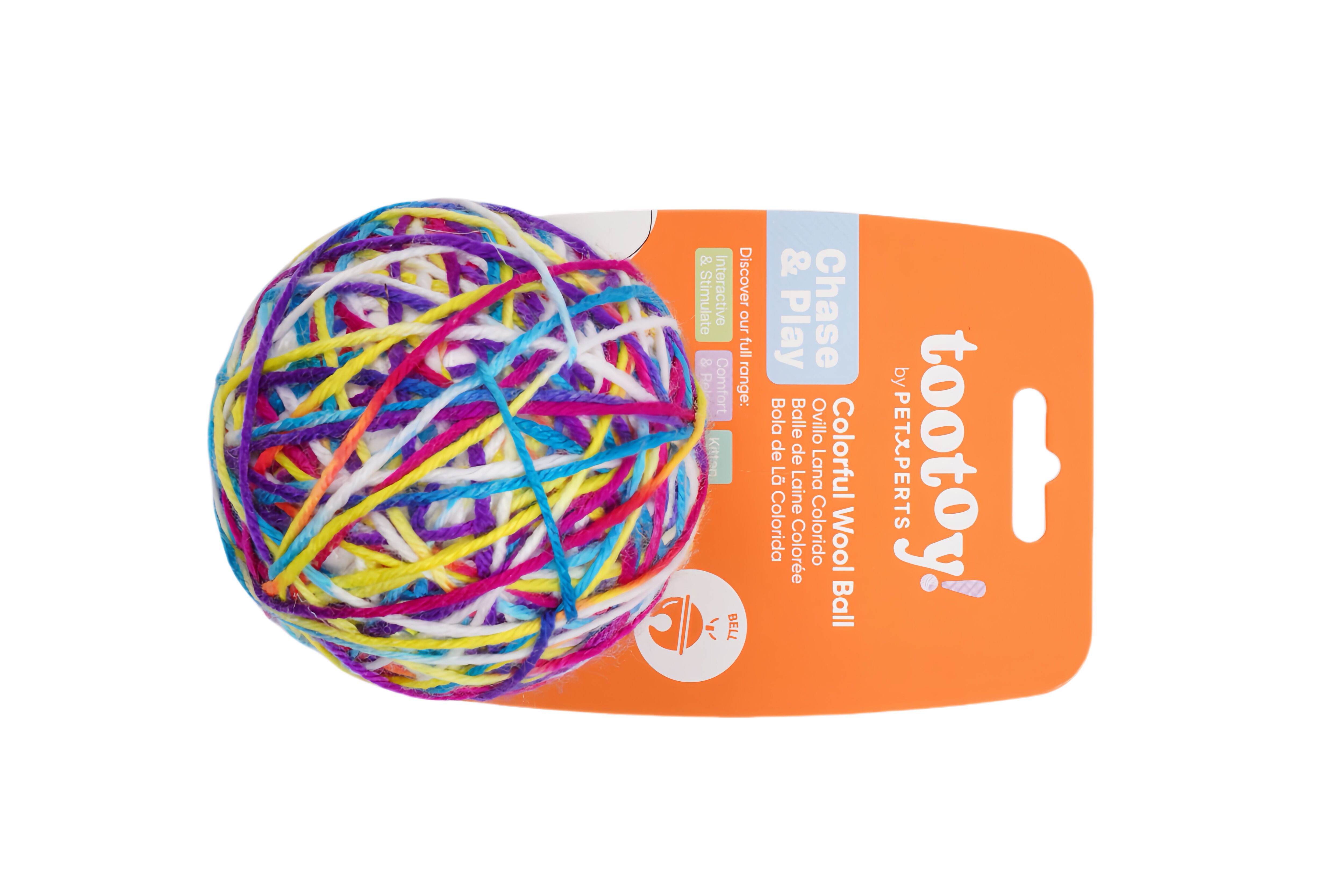 Tootoy! - Balle de Laine Color&eacute;e pour Chats - 15cm Image num&eacute;ro 3