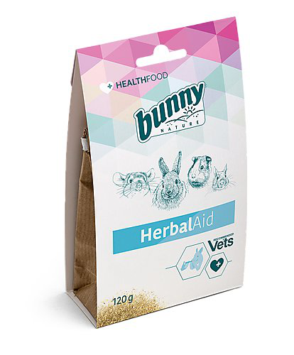 Bunny Nature - Aliment complet en Poudre Herbivrores HerbalAid - 120g Image num&eacute;ro 1