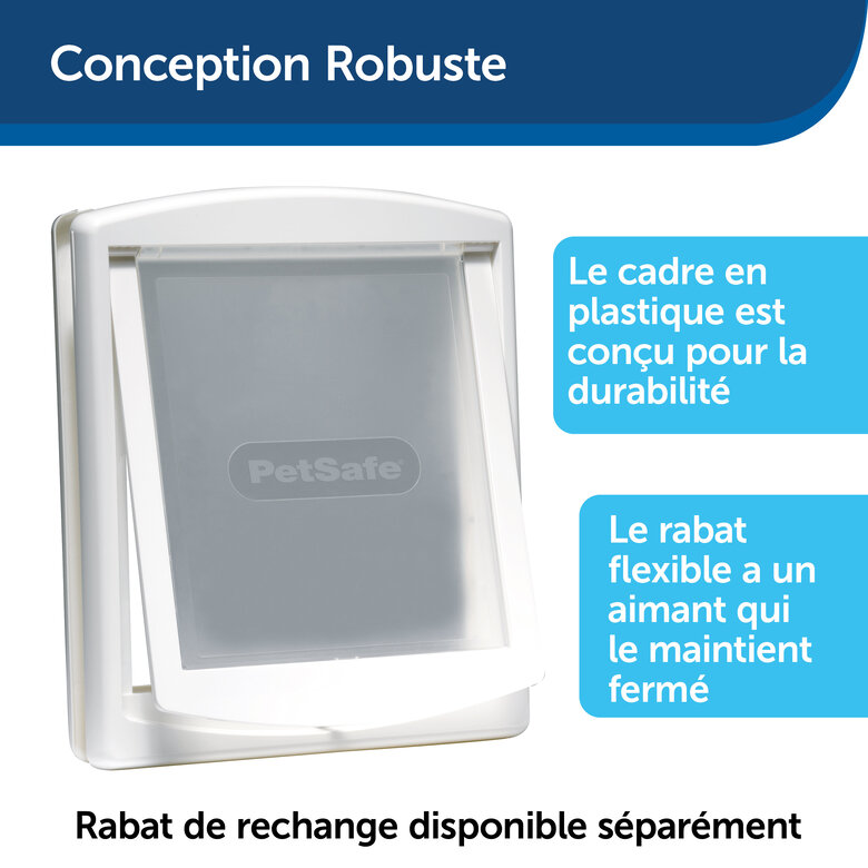 PetSafe - Chatière Porte 'Original' Small pour chiens et chats - Blanc Image numéro 3 PetSafe - Chatière Porte 'Original' Small pour chiens et chats - Blanc Image numéro 3