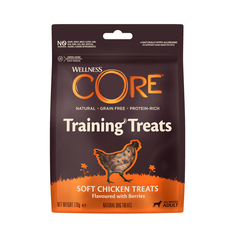 Wellness - Friandises Training Poulet Avec Baies Pour Chiens - 170g Image numéro 1 Wellness - Friandises Training Poulet Avec Baies Pour Chiens - 170g Image numéro 1