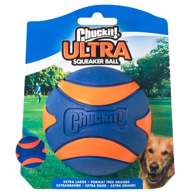 ChuckIt! - Balle Ultra Squeaker Ball pour Chiens - XL Image numéro 1 ChuckIt! - Balle Ultra Squeaker Ball pour Chiens - XL Image numéro 1