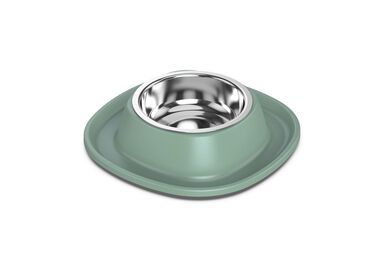 Animalis - Gamelle en Inox Soft Vert pour Chat