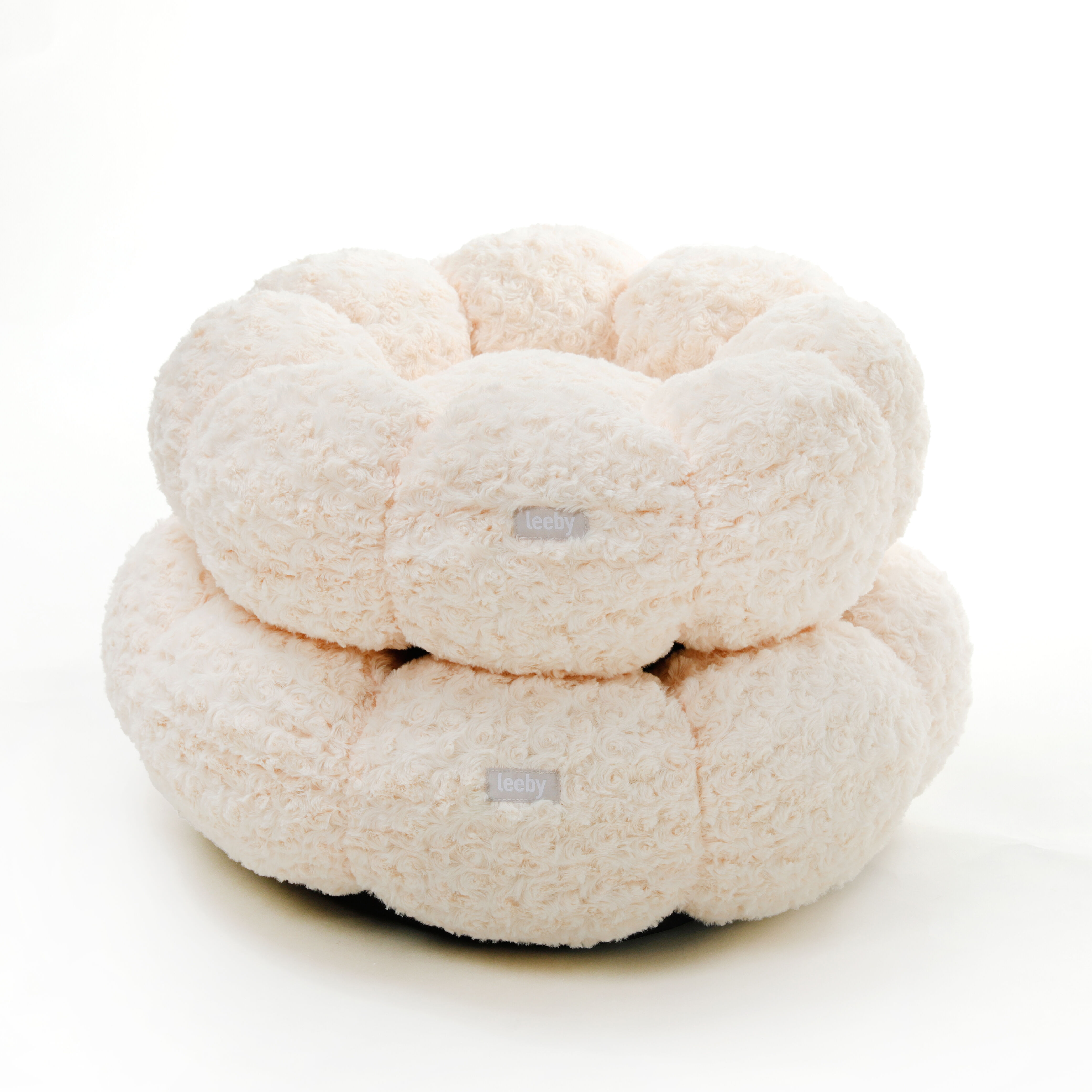 Leeby - Donut Fleur Beige pour Chien - S Image num&eacute;ro 3