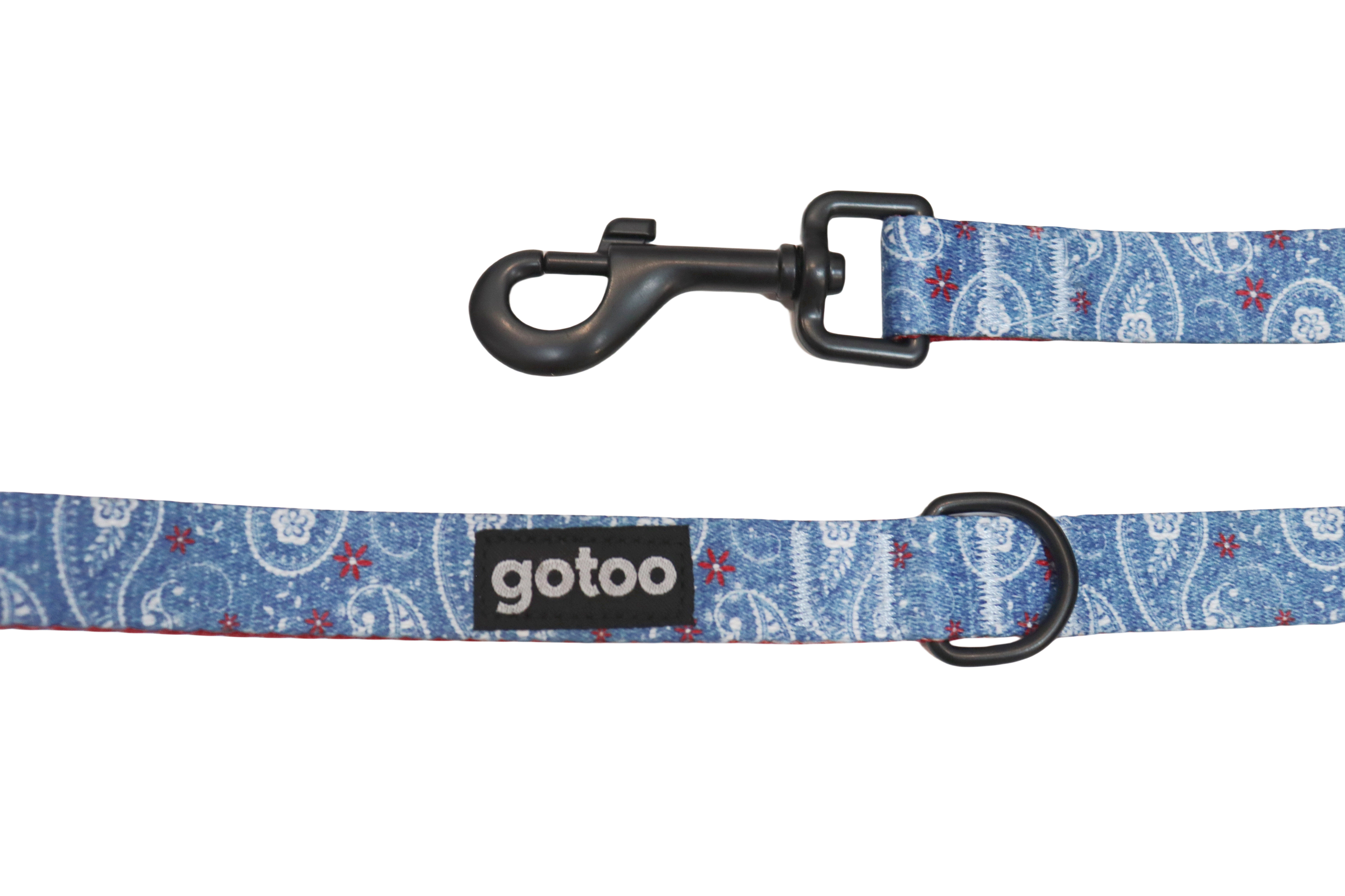 Gotoo - Laisse en Jean Bleu pour Chien - M Image num&eacute;ro 2
