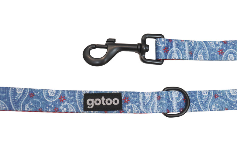 Gotoo - Laisse en Jean Bleu pour Chien - M Image numéro 2 Gotoo - Laisse en Jean Bleu pour Chien - M Image numéro 2
