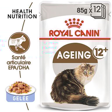 Royal Canin - Bouchées en Gelée AGEING12+ pour CHAT SENIOR - 12 x 85g