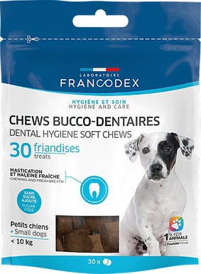 Francodex - Friandises Chews Bucco-dentaires pour Petits Chiens - x30