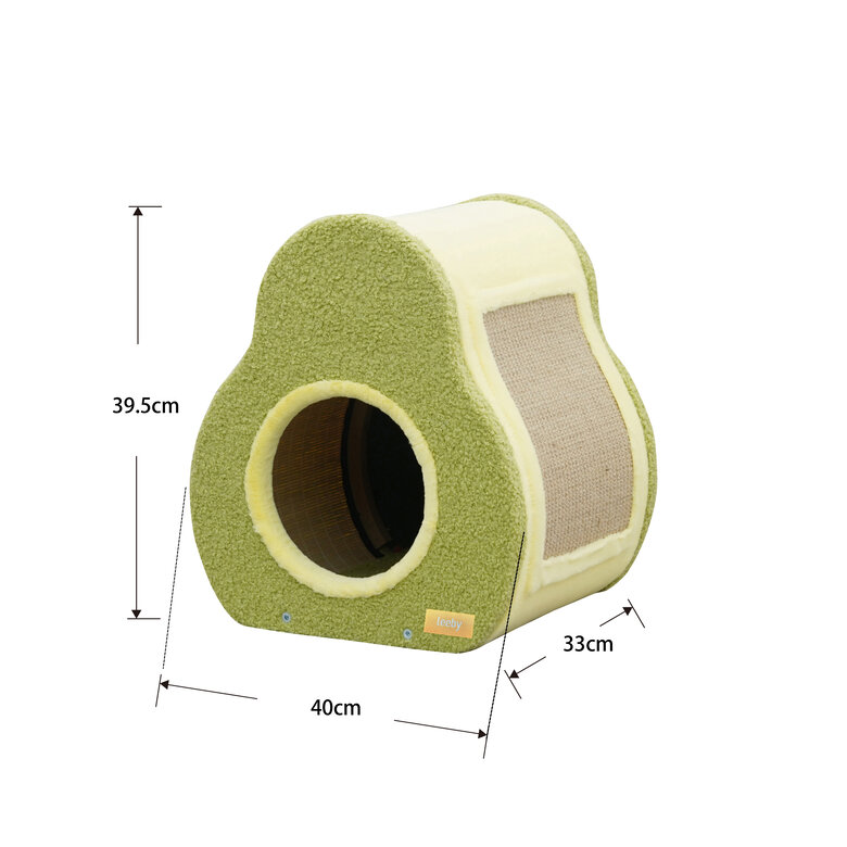 Leeby - Griffoir Funny Avocat pour Chats - 35x33x39,5cm Image numéro 3 Leeby - Griffoir Funny Avocat pour Chats - 35x33x39,5cm Image numéro 3