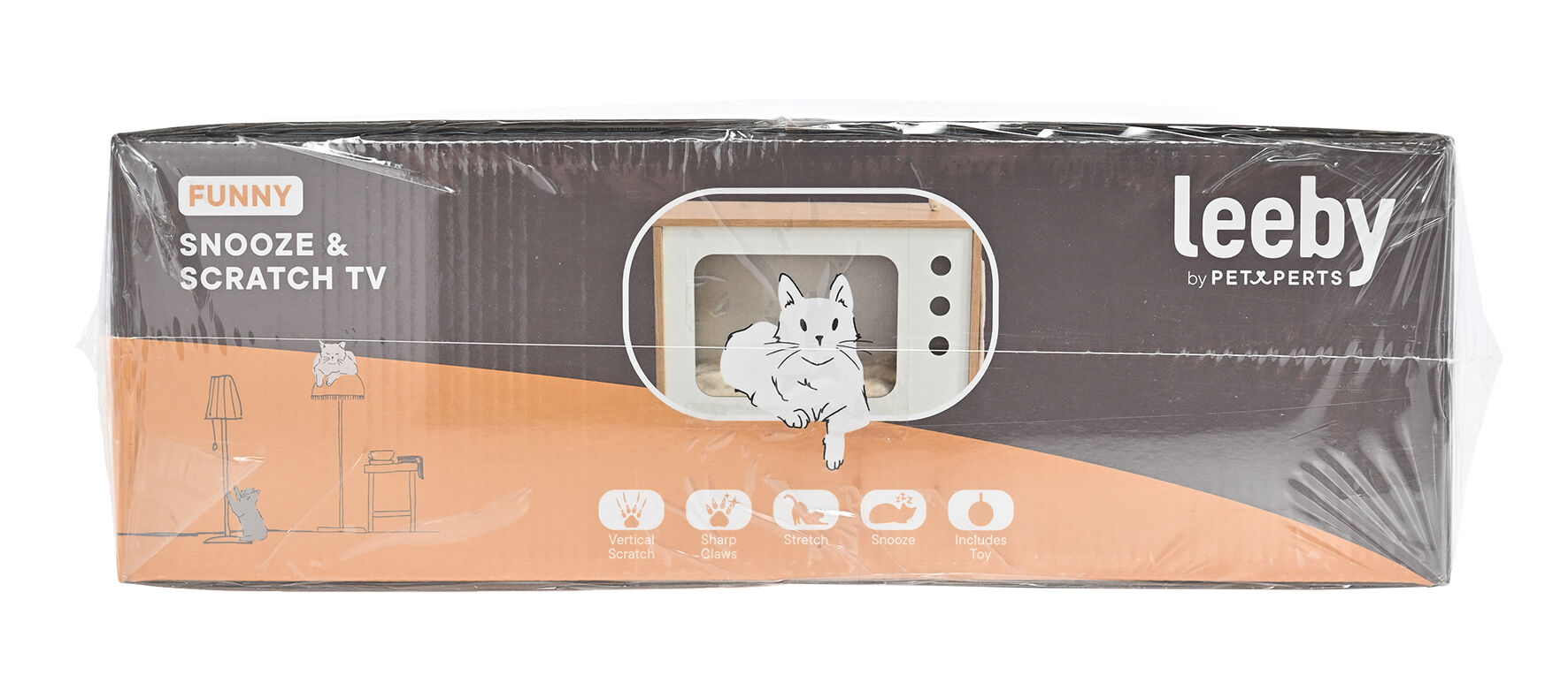 Leeby - Habitat Griffoir Meuble TV pour Chats - 48x28x60,5cm Image num&eacute;ro 8