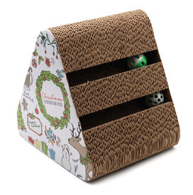 Croci - Griffoir Noël Vertigo pour Chats - 25x20x25cm Croci - Griffoir Noël Vertigo pour Chats - 25x20x25cm