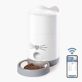 Catit - Distributeur de Nourriture Pixi Smart Wifi pour Chat - 1,2Kg
