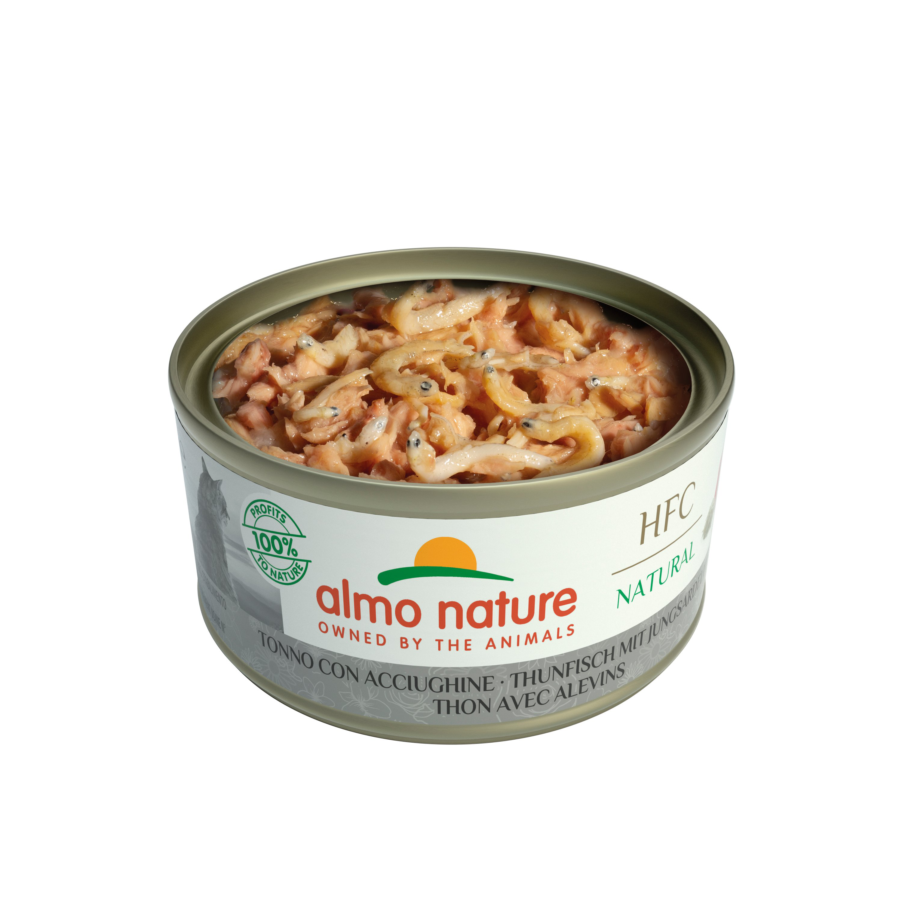 Almo Nature - P&acirc;t&eacute;e en Bo&icirc;te HFC Natural Thon avec Alevins pour Chat - 70g Image num&eacute;ro 3