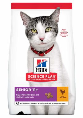 Hill's - Feline Senior 11+ Poulet pour Chat - 3Kg