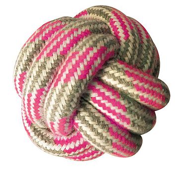 Croci - Jouet Boule en Corde Rose pour Chiens - 7,5cm