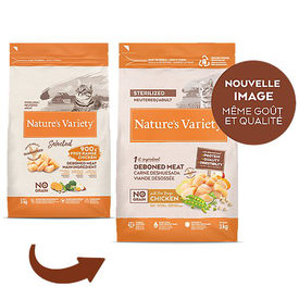 Nature's Variety - Croquettes Stérilisé No Grain Au Poulet Pour Chats - 3kg