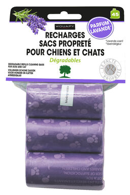 Wouapy - Recharge Sacs Propreté Parfumee x3 - Lavande