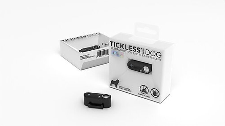 Tickless - Répulsif Antiparasitaire Mini Dog Ultrason Rechargeable pour Chiens - Noir image number null
