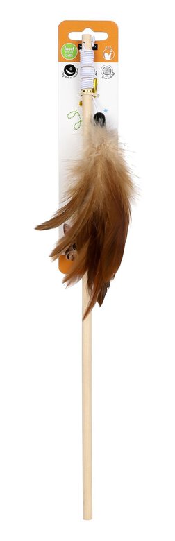 Wouapy -  Jouet Canne à Pêche Plumeau pour Chat - 40cm Image numéro 2 Wouapy -  Jouet Canne à Pêche Plumeau pour Chat - 40cm Image numéro 2