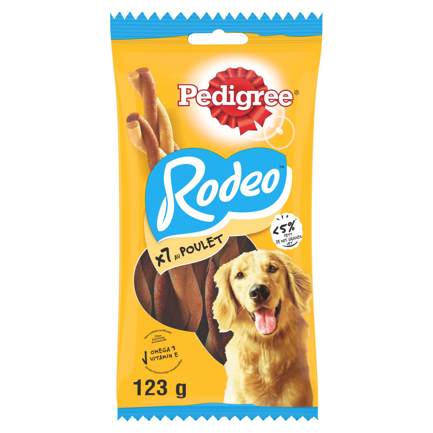 Pedigree - Rodeo Torsades &agrave; M&acirc;cher au Poulet pour Chien Adulte - x7 123g Image num&eacute;ro 1