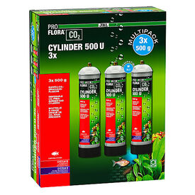JBL - Bouteilles CO2 Proflora Cylinder 500 U pour Aquarium - 3x500g
