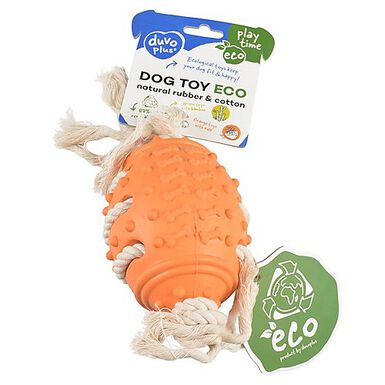 Duvoplus - Jouet Balle Rudby Eco Caoutchouc pour Chien - 28x9,3x9,3cm