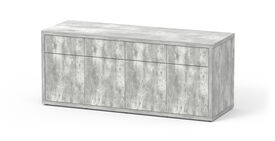 Aquatlantis - Meuble SUBLIME 200 Gris Béton pour Aquarium - 200x70x83cm