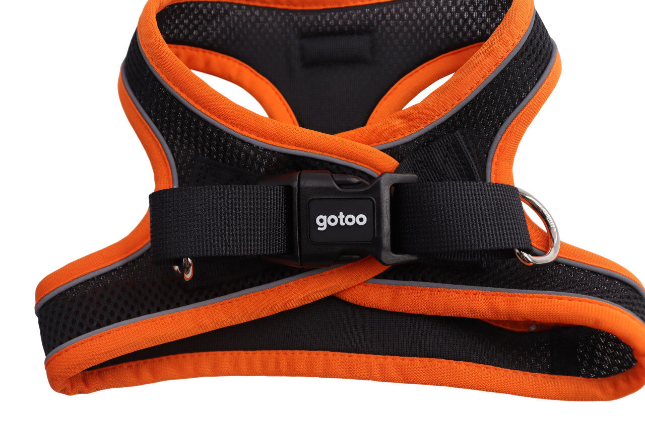 Gotoo - Harnais en Mesh Orange pour Chien - XS Image num&eacute;ro 2