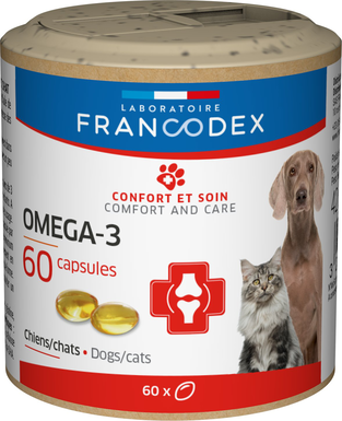 Francodex - Complément Omega-3 pour Chien et Chat - x60