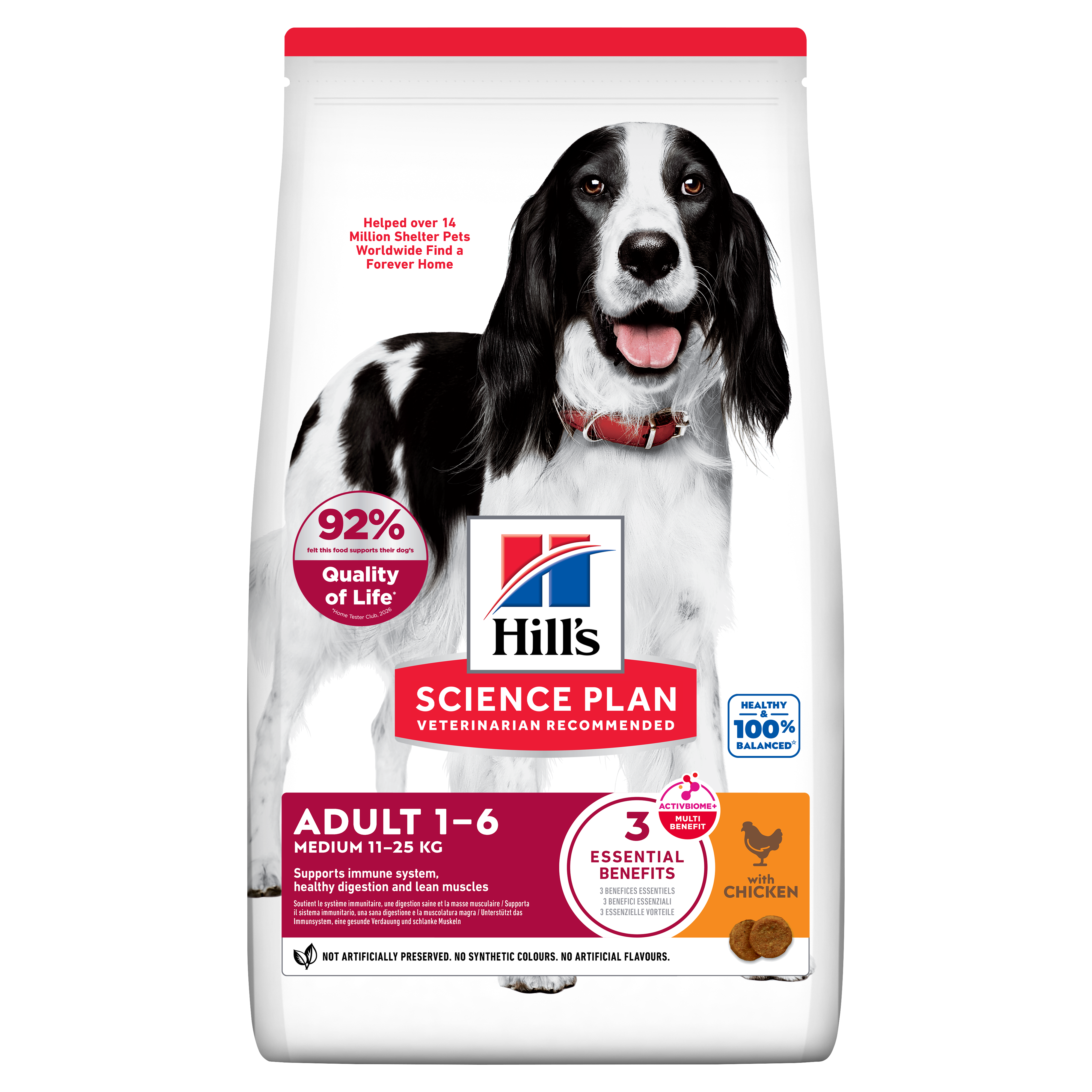 Hill's Science Plan - Croquettes Adult  Medium Au Poulet pour Chiens -  2,5kg Image num&eacute;ro 1