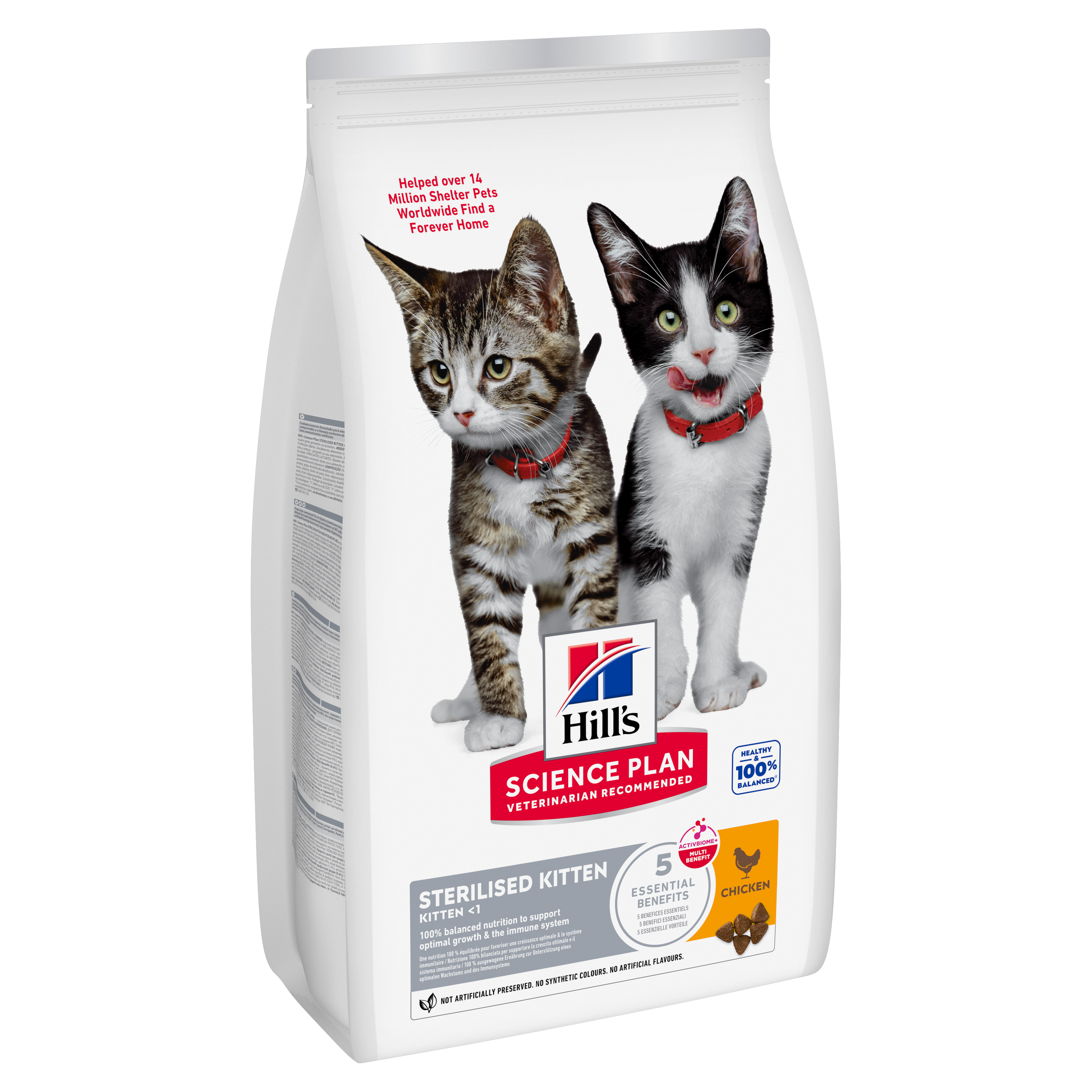 Hill's Science Plan - Kitten Sterilised Cat Croquettes Pour Chaton St&eacute;rilis&eacute; Au Poulet  - 300g Image num&eacute;ro 1