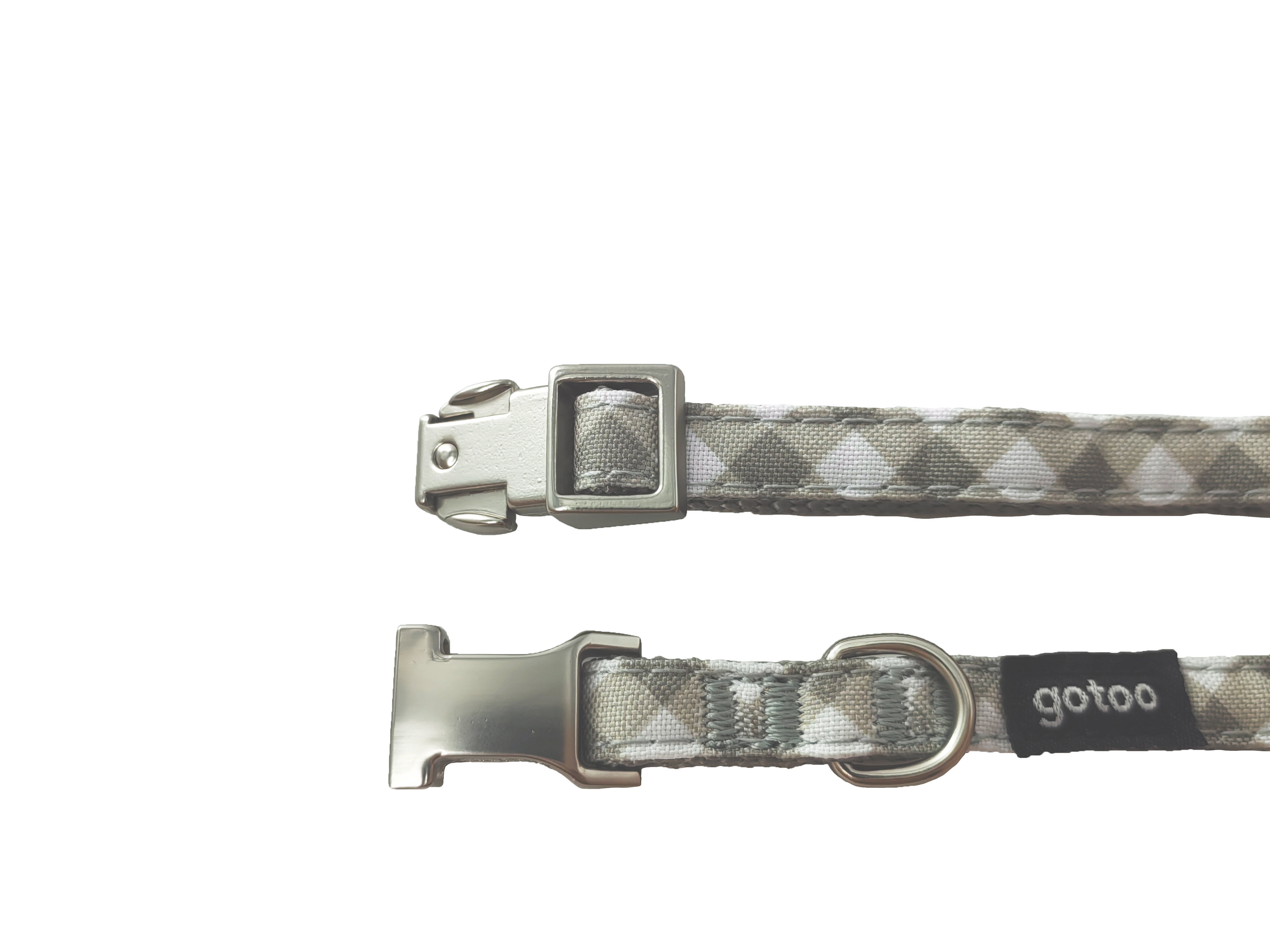 Gotoo - Collier Vichy Gris pour Chien - XXS Image num&eacute;ro 2