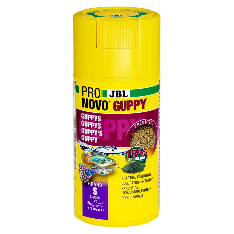 JBL - Aliment en Granulés Pronovo GUPPY Grano pour Poissons Tropicaux - 100ml Image numéro 1 JBL - Aliment en Granulés Pronovo GUPPY Grano pour Poissons Tropicaux - 100ml Image numéro 1