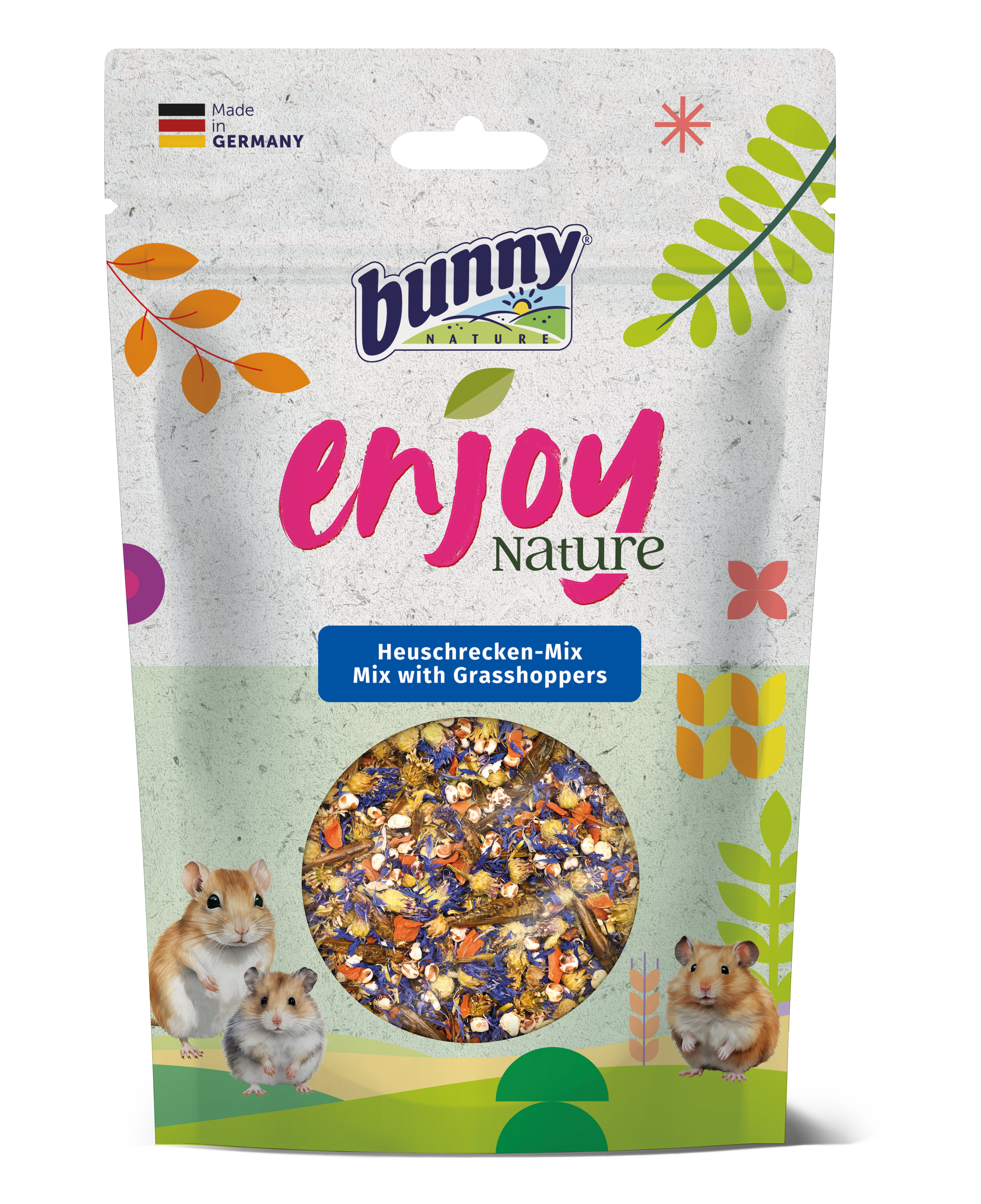 Bunny Nature - Snack Enjoy Nature M&eacute;lange aux Sauterelles - 50g Image num&eacute;ro 1