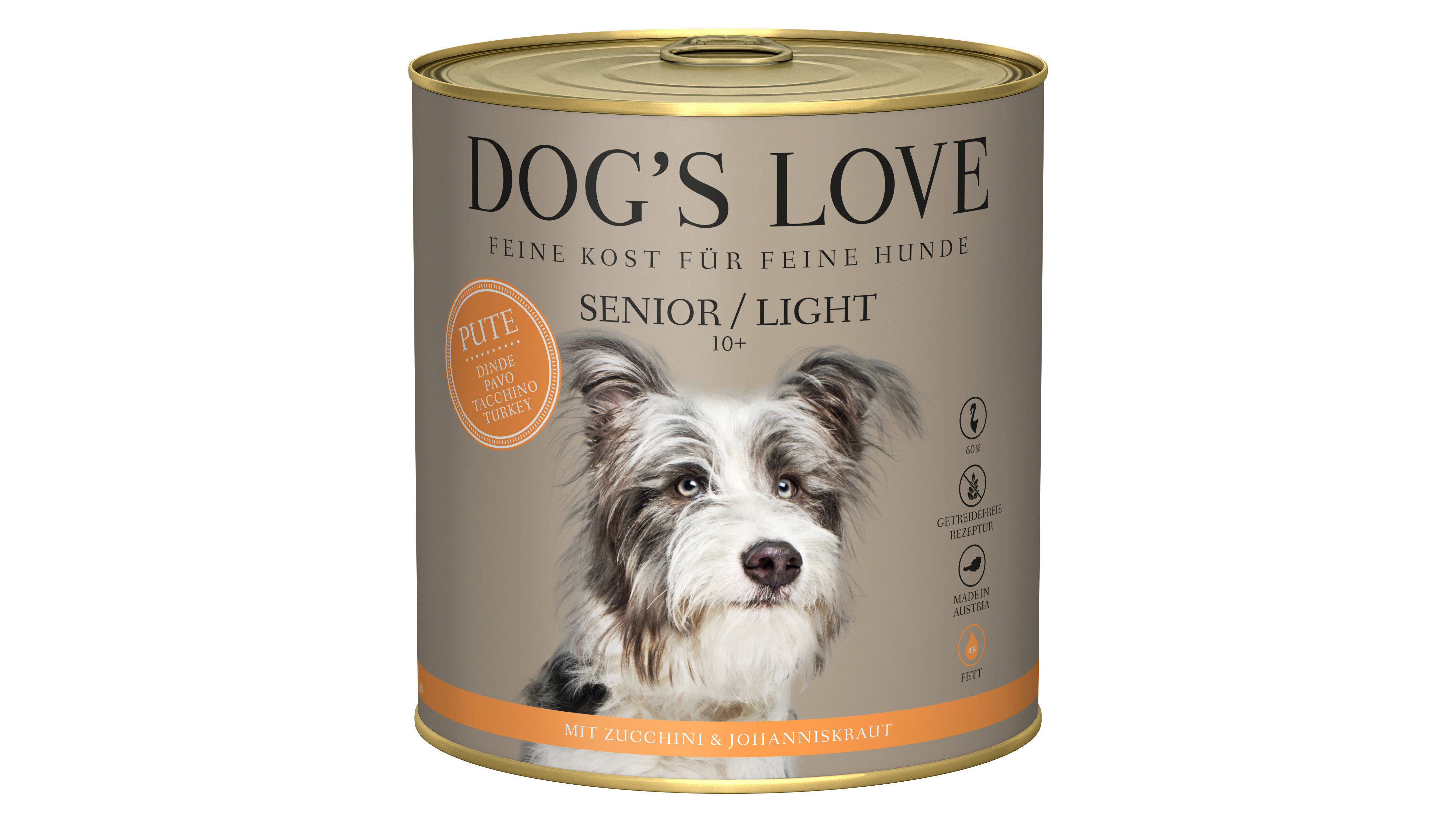 Dog's Love - P&acirc;t&eacute;e Senior Dinde Light pour Chiens - 800g Image num&eacute;ro 1