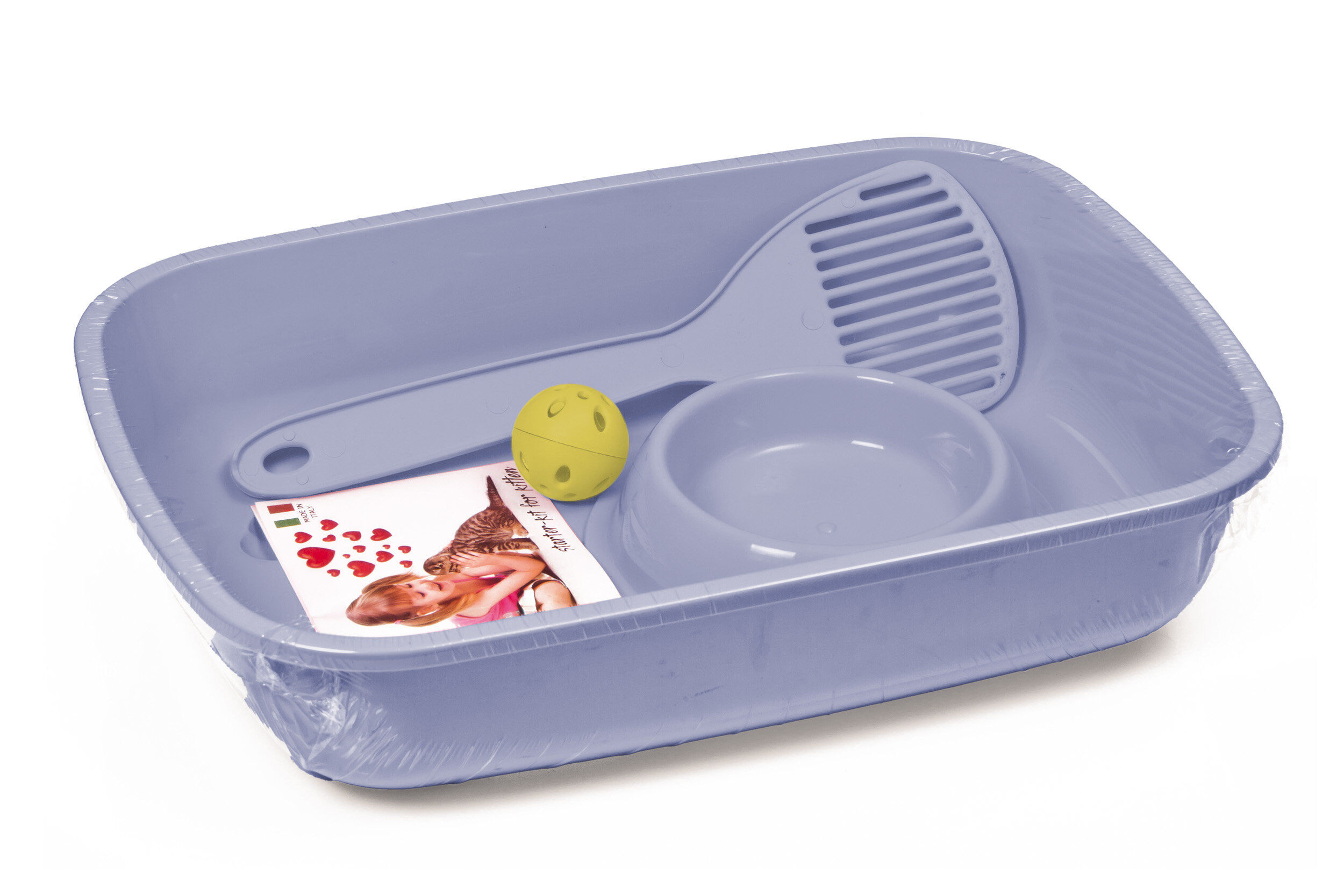 Animalis - Kit Bac &agrave; Liti&egrave;re Chaton - Bleu Image num&eacute;ro 1