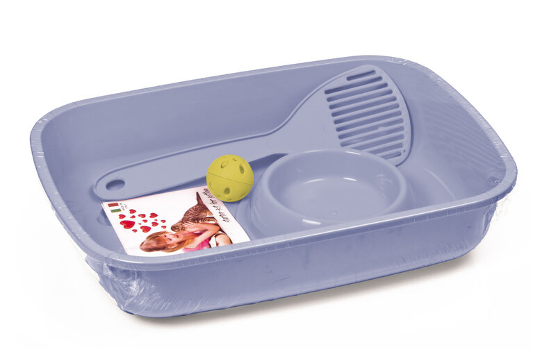 Animalis - Kit Bac à Litière Chaton - Bleu Image numéro 1 Animalis - Kit Bac à Litière Chaton - Bleu Image numéro 1