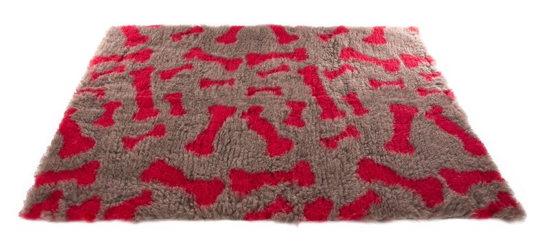 Martin Sellier - Tapis Plat Petbed Os Beige et Rouge pour Chien - 50x75cm Image numéro 1 Martin Sellier - Tapis Plat Petbed Os Beige et Rouge pour Chien - 50x75cm Image numéro 1