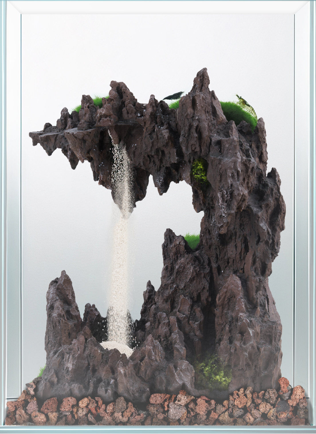 Labeo - Aquarium WaterScape Cascade Equip&eacute; 36L - Marron Image num&eacute;ro 2
