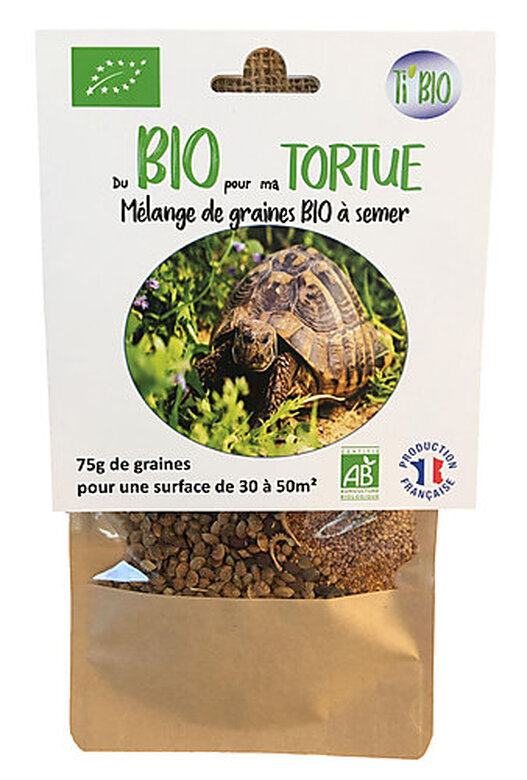 Ti Bio - Mélange de Graines Bio à Semer pour Tortue - 75g image number null